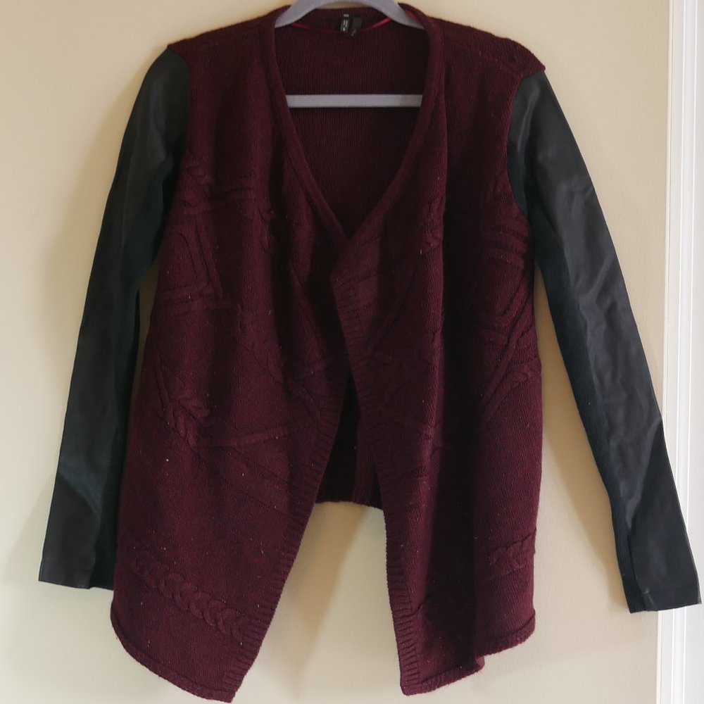 Maurice's Women's S Burgundy/Faux Leather Jacket